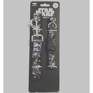 NWT Star Wars  R2-D2 C3PO Leash 5' & Adjustable Collar 10"‎ - 14" Small Dog